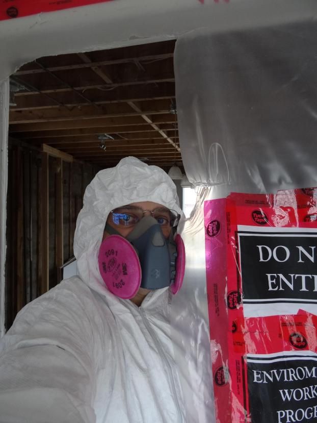 asbestos inspection inchbyinch inspector testing caution danger